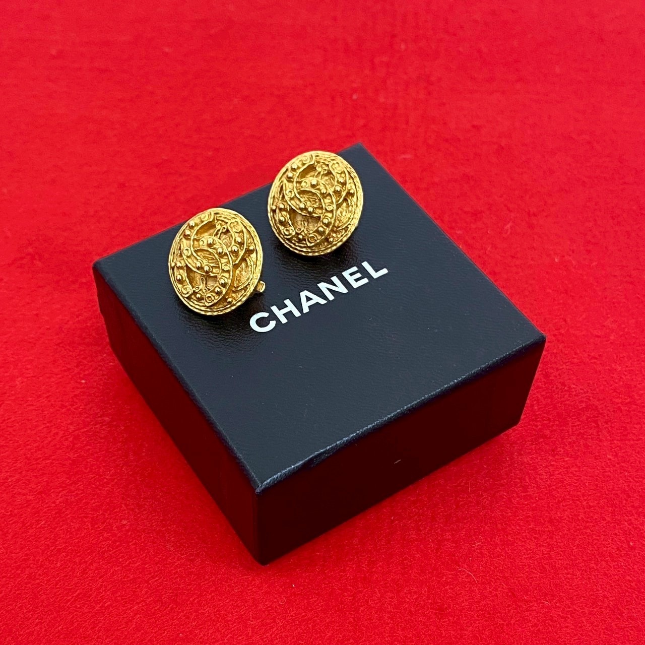 CHANEL シャネル ココマーク GP イヤリング ゴールド
 03756