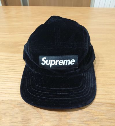 Supreme Velvet Camp Cap "Black"