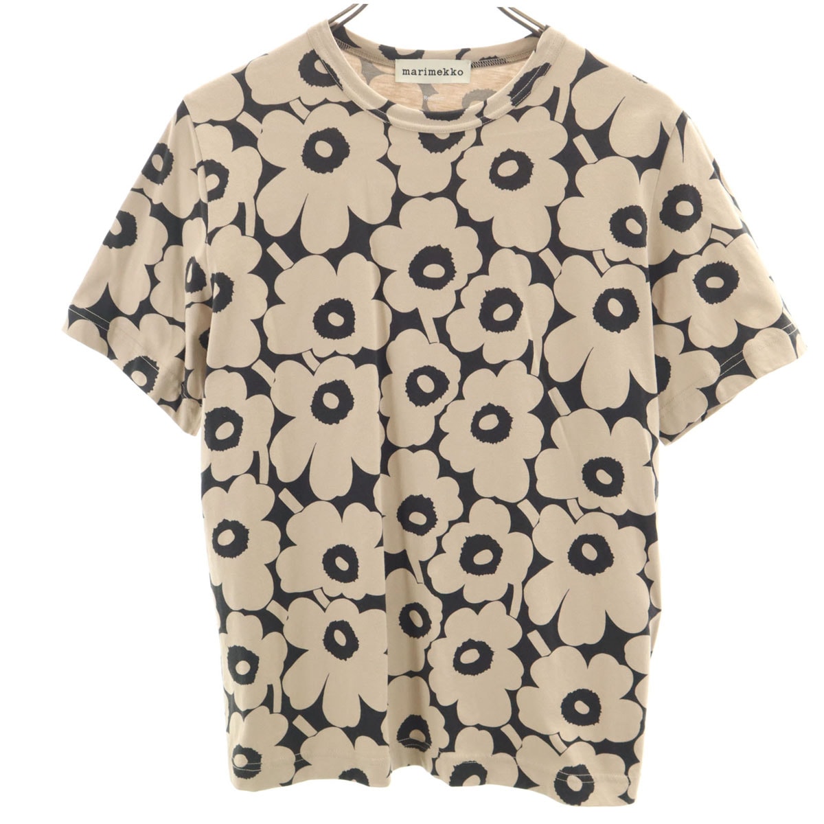 marimekko マリメッコ ポルトガル製 半袖 Tシャツ S グレージュ