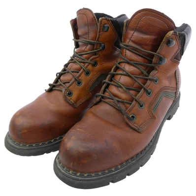 RED WING レッドウィング ブーツ 2010年製 2226 USA製 スティールトゥ レザー ワークブーツ レッドウィング 純正インソール付 ダークブラウン系 ブラック系 26cm【中古】