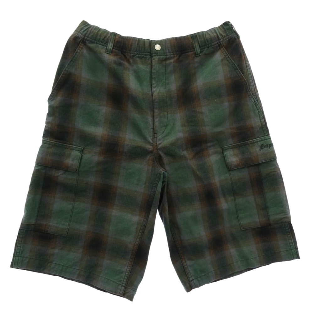 Supreme シュプリーム 25SS Shadow plaid Cargo Short シャドウ プレイド カーゴ ショーツ ショートパンツ マルチカラー系 L【中古】