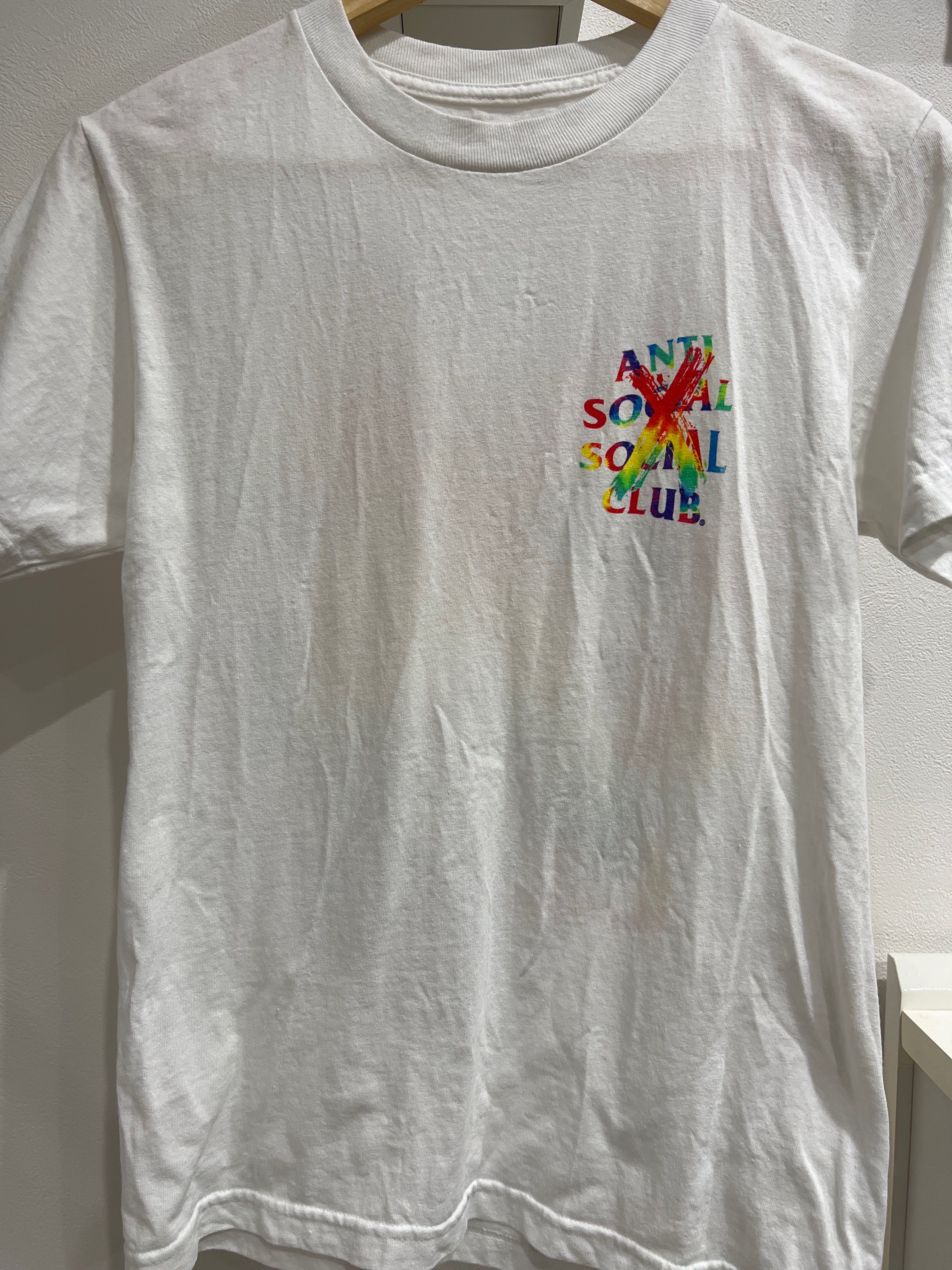 ANTI SOCIAL SOCIAL CLUB Cancelled Rainbow Tee "White" (FW20)