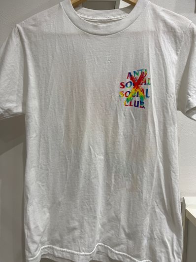 ANTI SOCIAL SOCIAL CLUB Cancelled Rainbow Tee "White" (FW20)