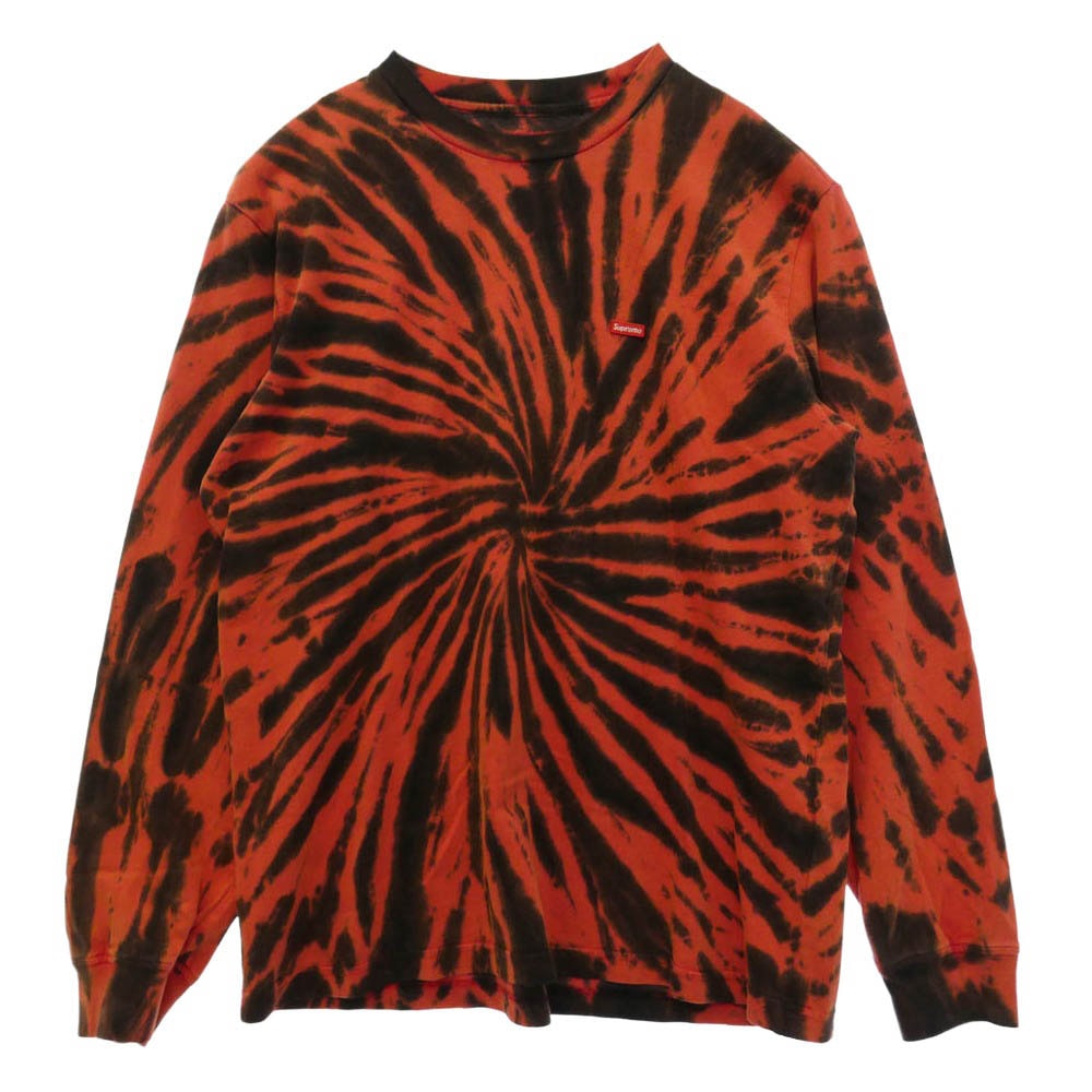 Supreme シュプリーム 26SS Small Box L/S Tee Tie Dye スモールボックスロゴ タイダイ 長袖 Tシャツ レッド系 S【美品】【中古】