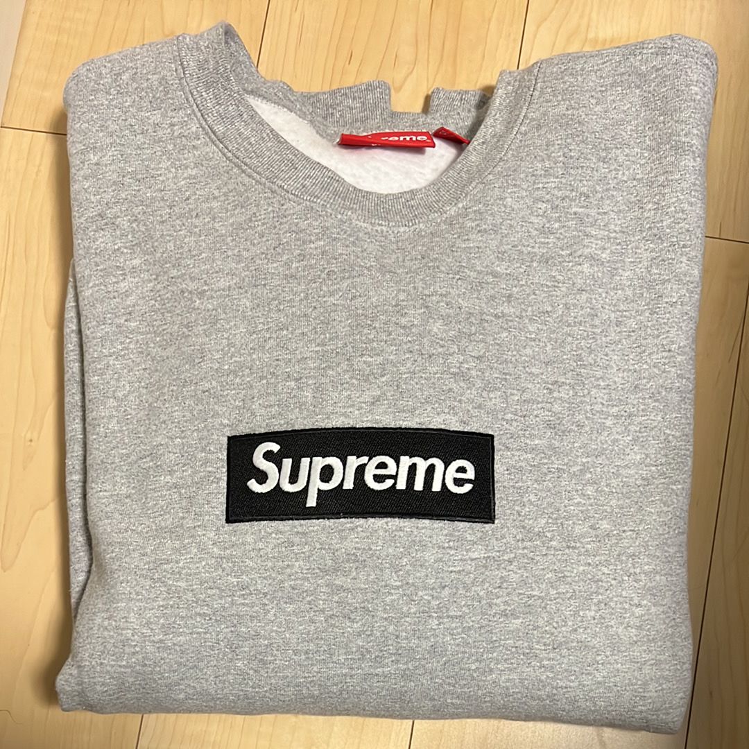 Supreme Box Logo Crewneck "Heather Grey" (22FW)