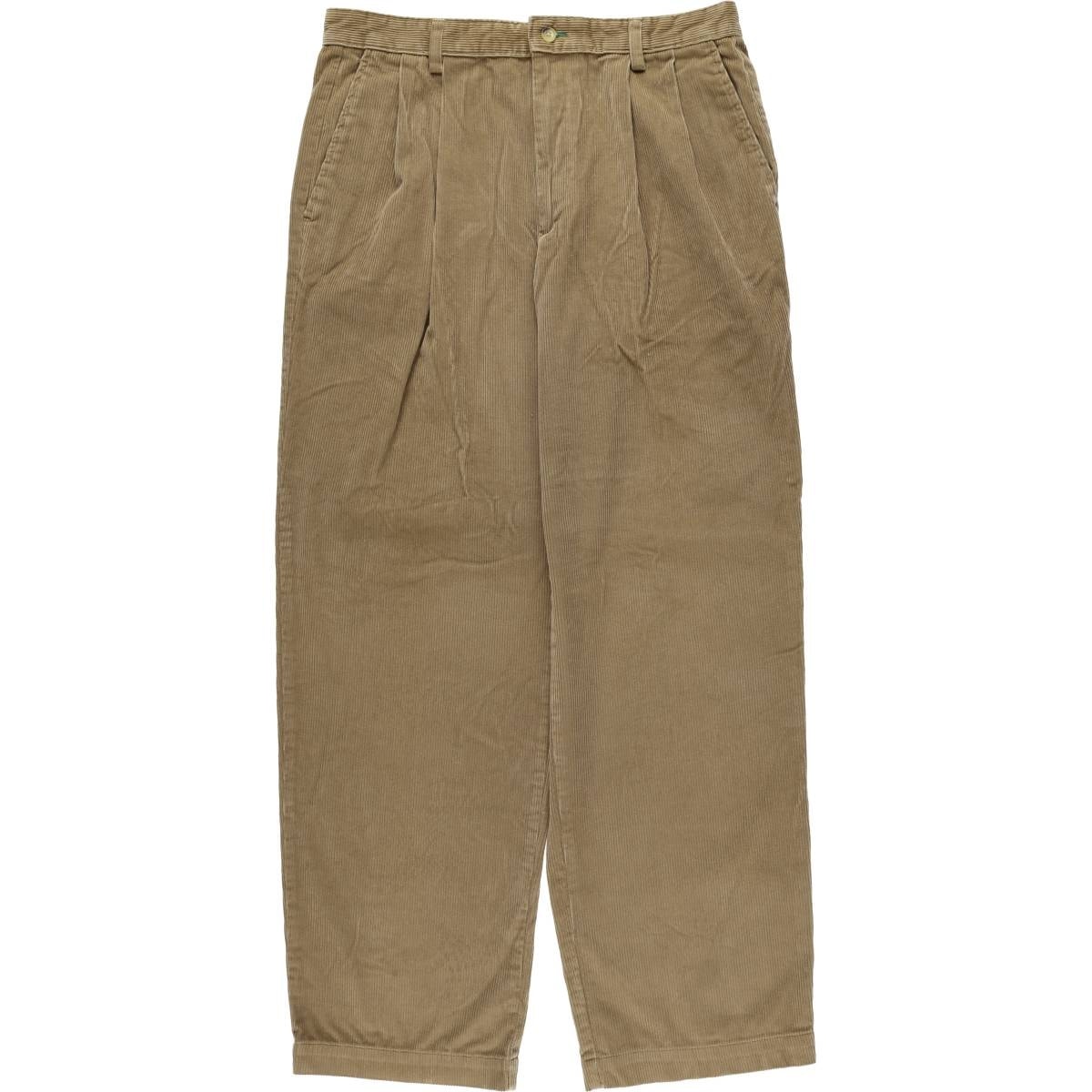 古着 90年代~ トミーヒルフィガー TOMMY HILFIGER ツータック 太畝 コーデュロイパンツ メンズw34相当 ヴィンテージ/eaa577427