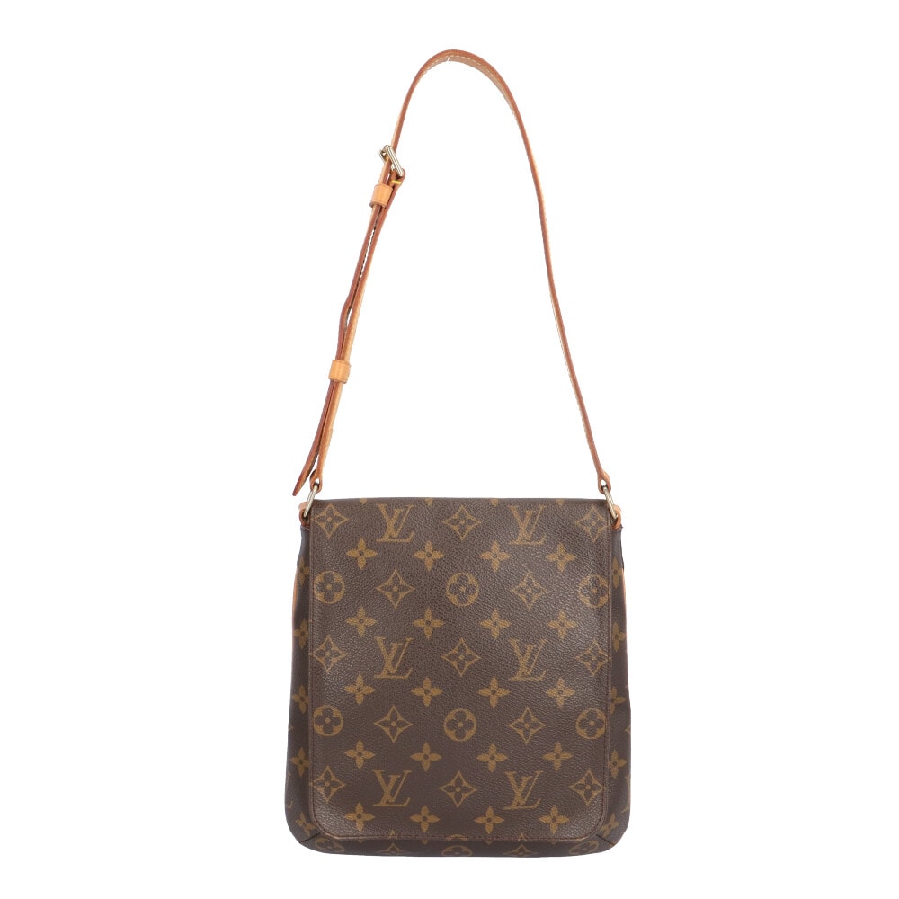 ルイヴィトン ミュゼットサルサ ショート モノグラム ショルダーバッグ モノグラムキャンバス M51258 ブラウン レディース LOUIS VUITTON  中古