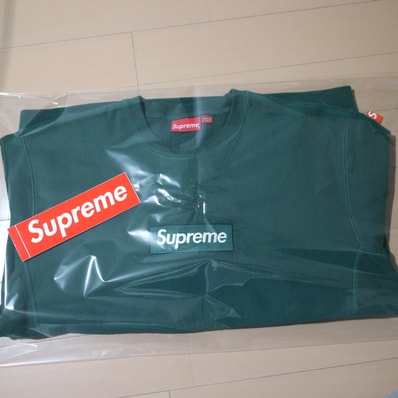 Supreme Box Logo Crewneck Sweatshirt "Green" (18FW)