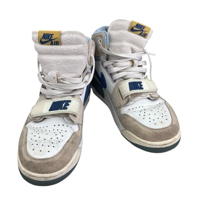 186001 現状品 NIKE ナイキ AIR JORDANスニーカー 26cm ホワイト、水色 LEGACY312 メンズ