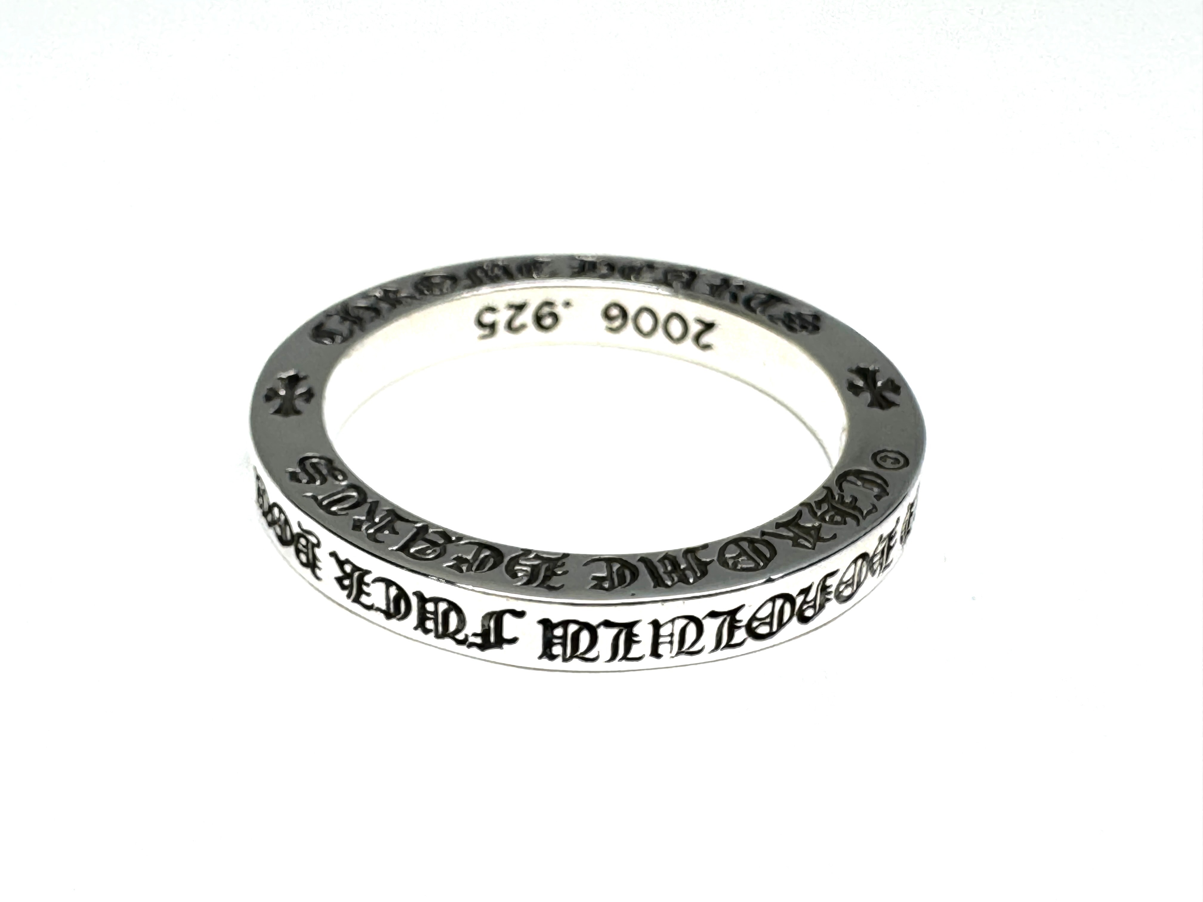 クロムハーツ スペーサーリング ファックユー 3mm ホノルル限定 "シルバー"