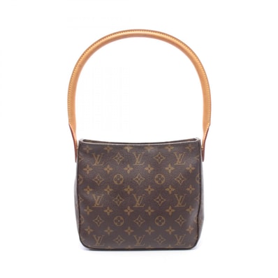 ルイ・ヴィトン LOUIS VUITTON ルーピングMM ショルダーバッグ バッグ PVCコーティングキャンバス レザー モノグラム レディース ブラウン系 M51146 【中古】
