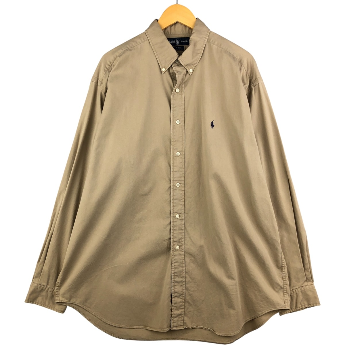 古着 ラルフローレン Ralph Lauren BLAIRE 長袖 ボタンダウンシャツ メンズXL相当/eaa594717