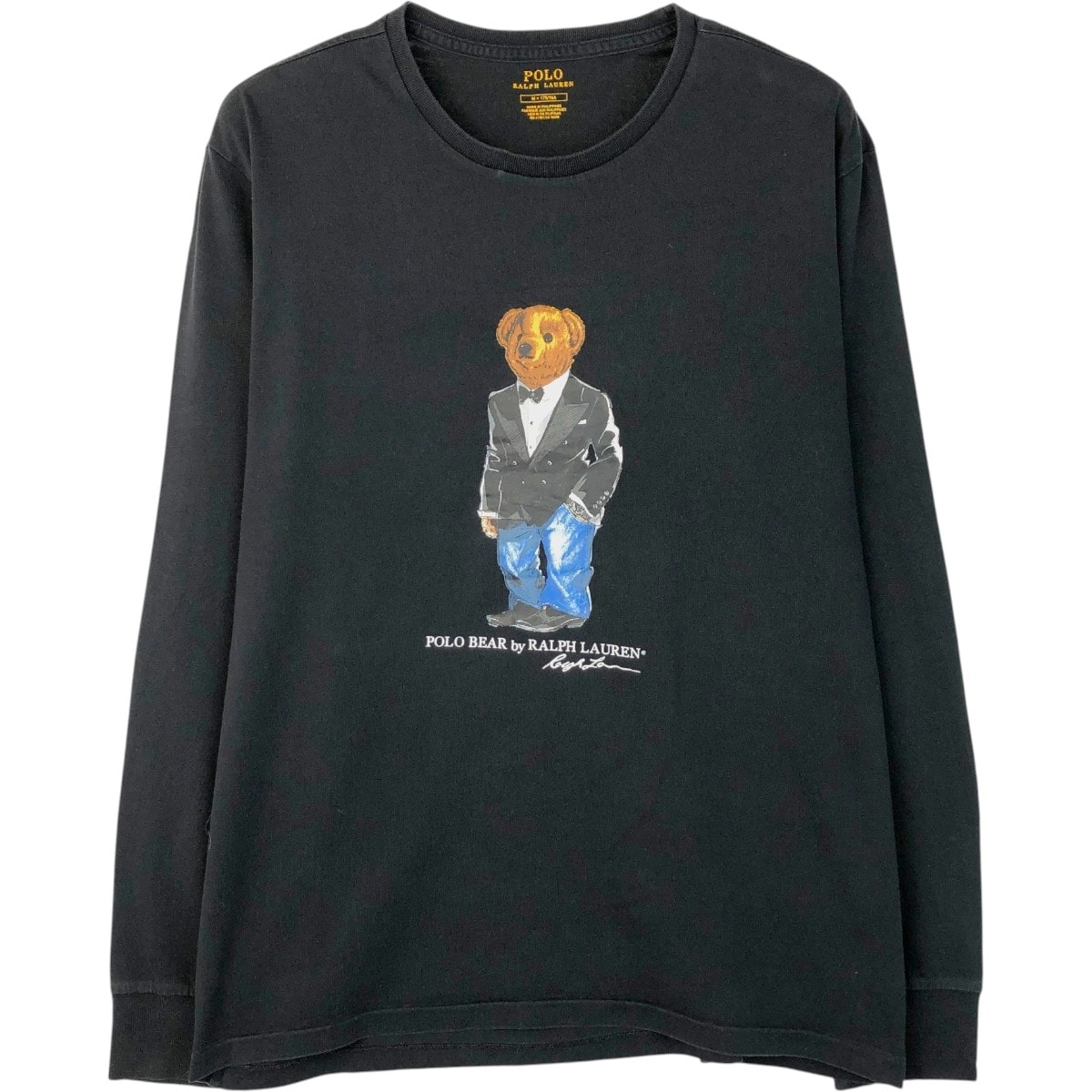 古着 ラルフローレン Ralph Lauren POLO RALPH LAUREN ポロベア ロングTシャツ ロンT メンズM相当/eaa671441