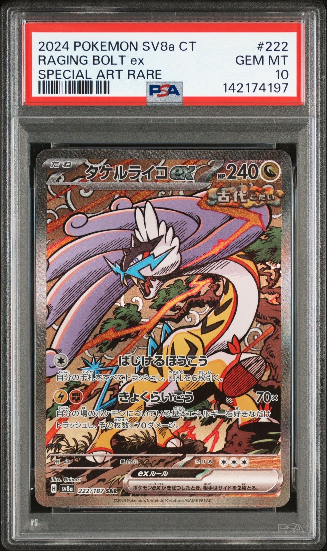 タケルライコex SAR [SV8a 222/187](ハイクラスパック「テラスタルフェスex」)