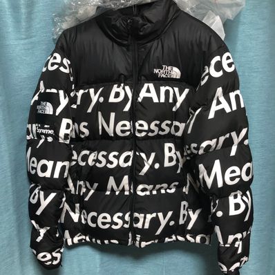 Supreme x The North Face By Any Means Nuptse Jacket "Black"