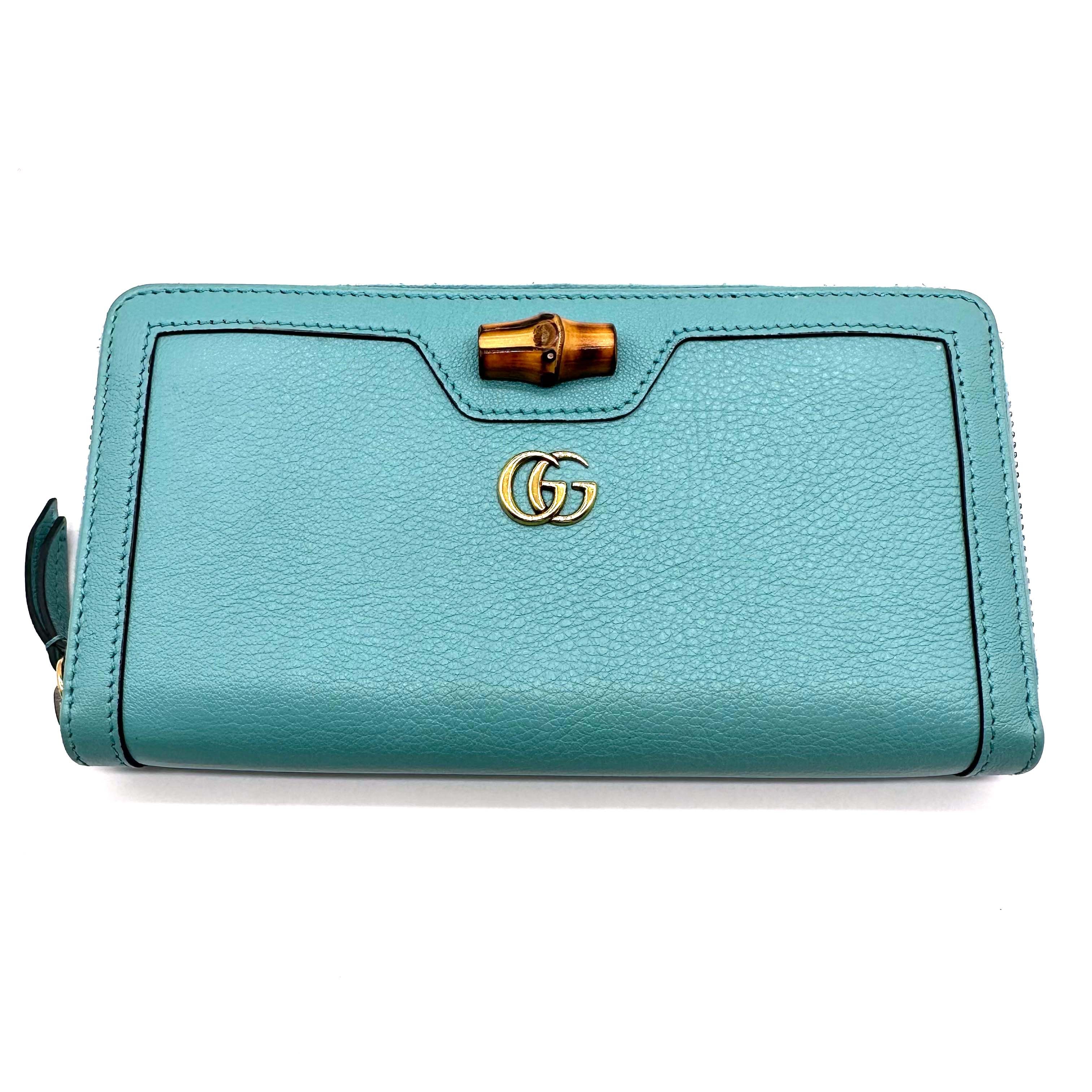 GUCCI グッチ バンブー GGマーモント ダイアナ 長財布