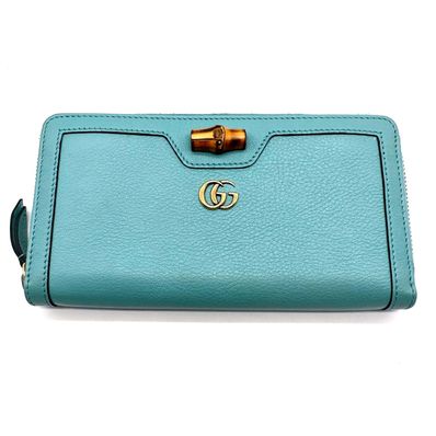 GUCCI グッチ バンブー GGマーモント ダイアナ 長財布