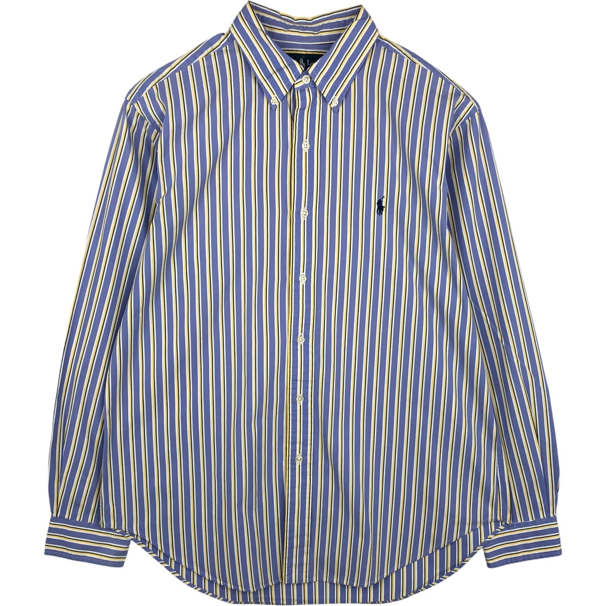 古着 ラルフローレン Ralph Lauren CLASSIC FIT クラシックフィット 長袖 コットンストライプシャツ メンズL相当/eaa615260