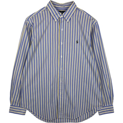 古着 ラルフローレン Ralph Lauren CLASSIC FIT クラシックフィット 長袖 コットンストライプシャツ メンズL相当/eaa615260