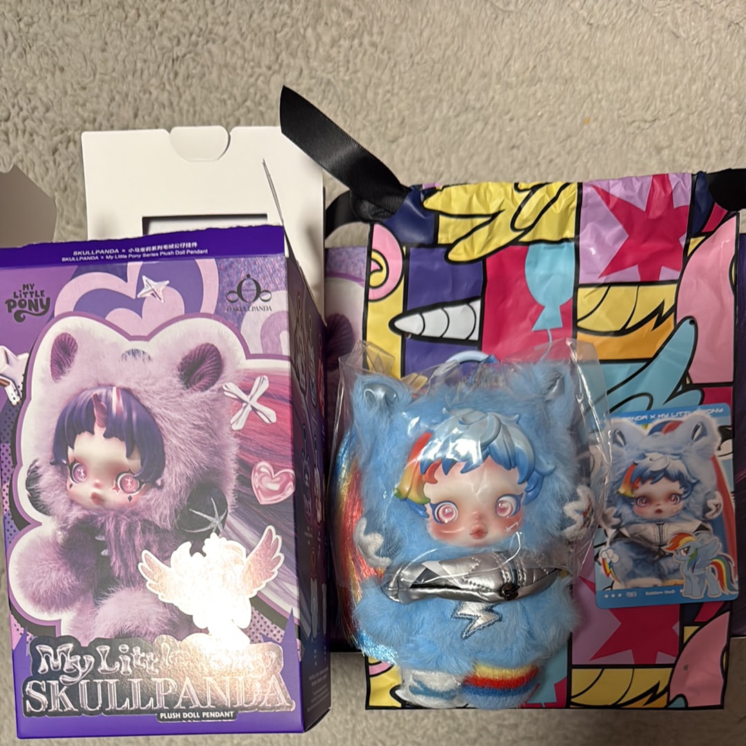 ポップマート スカルパンダ × マイリトルポニー シリーズ ぬいぐるみ