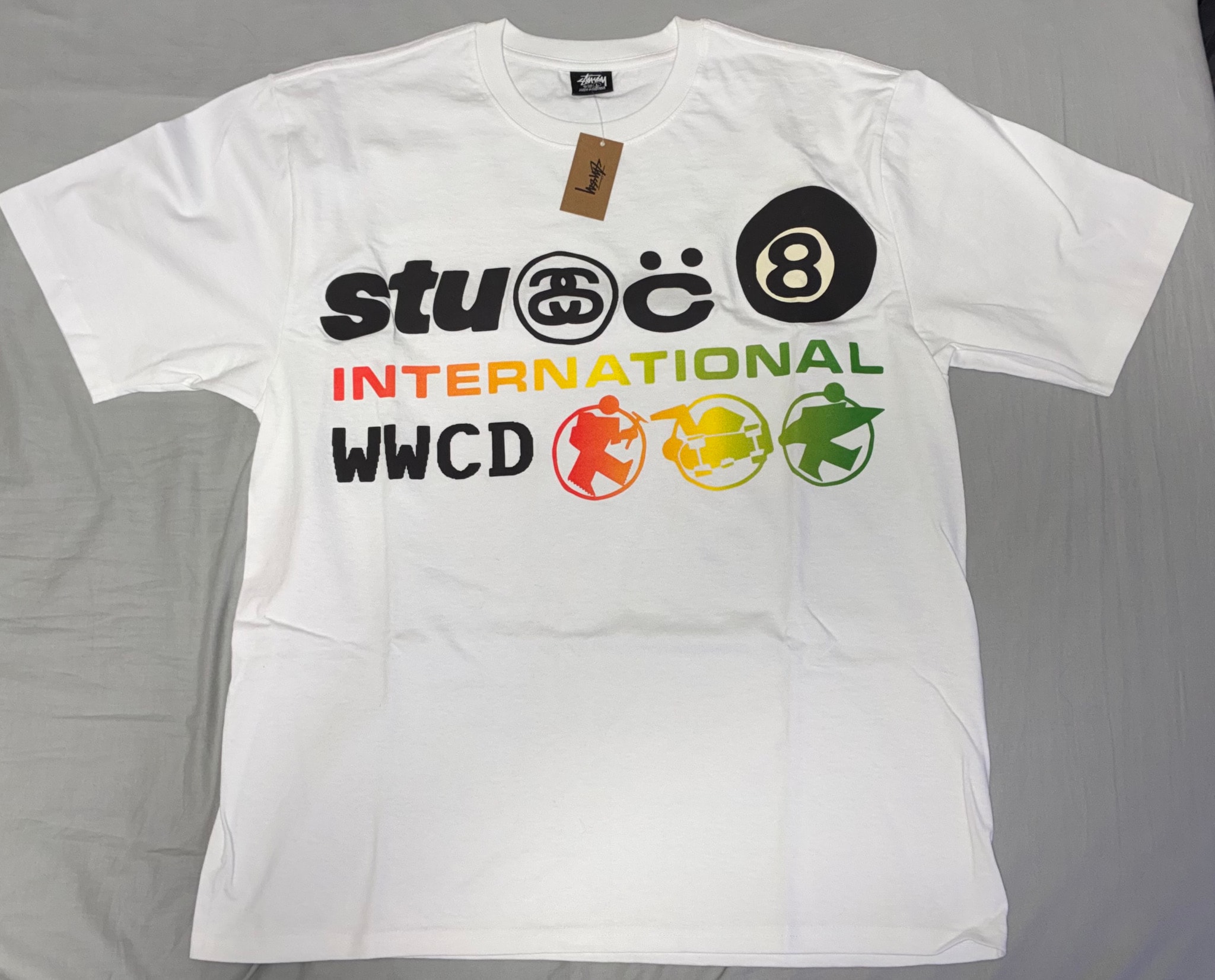 Stussy CPFM INTERNATIONAL TEE "White"