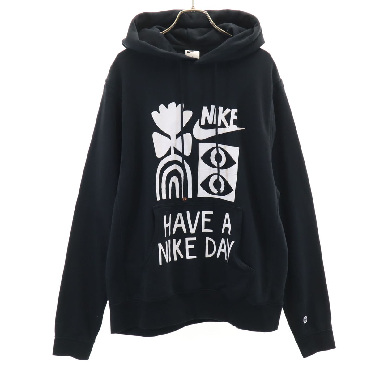 NIKE ナイキ 長袖 スウェットパーカー L ブラック プルオーバー