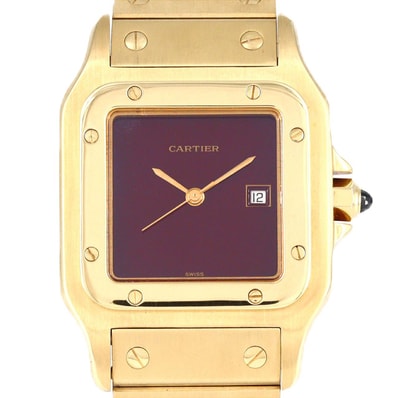 【ノーメンテナンス還元価格】カルティエ サントスLM YG YG 自動巻