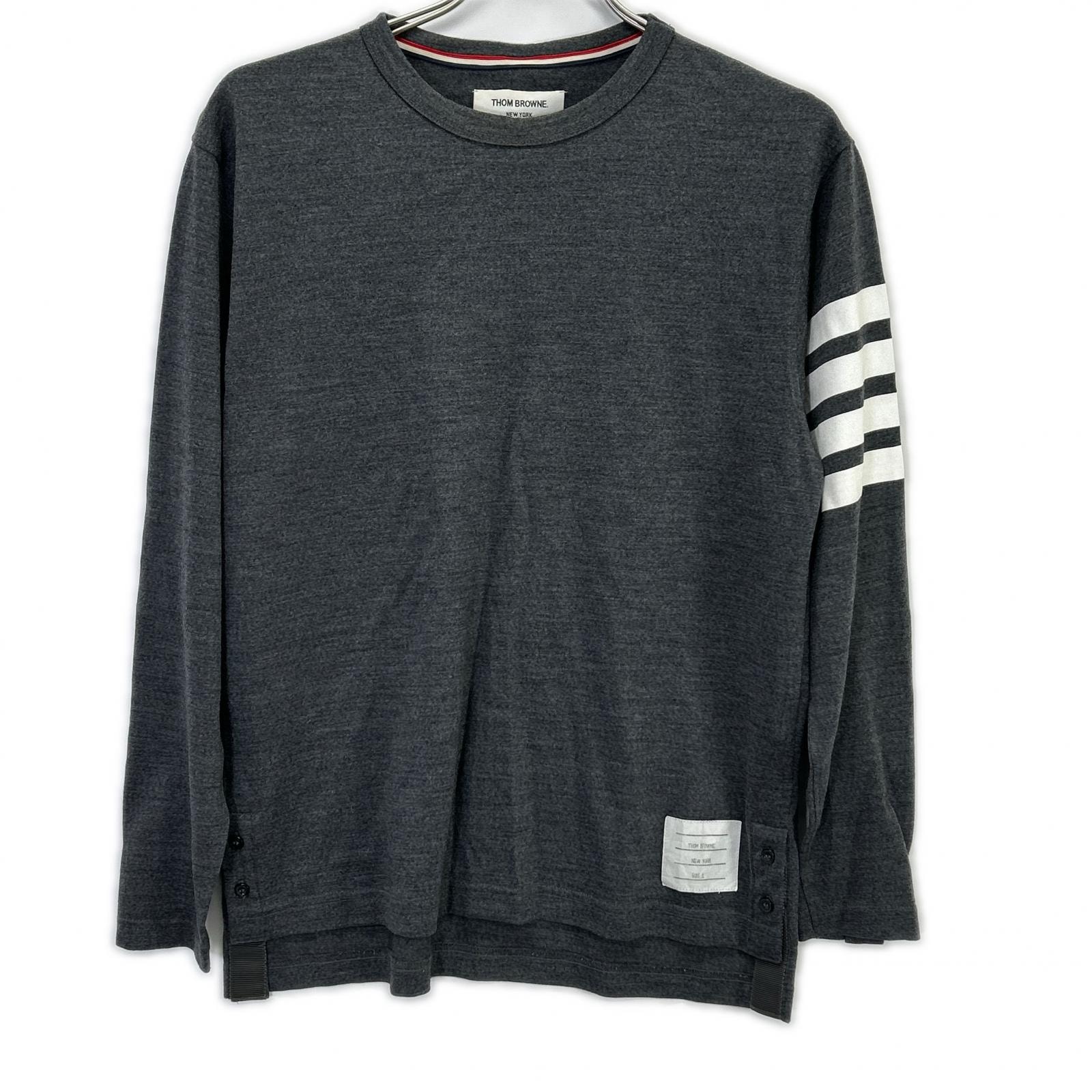 トムブラウン MJS020AK7604 グレー 4BAR ウール セーター