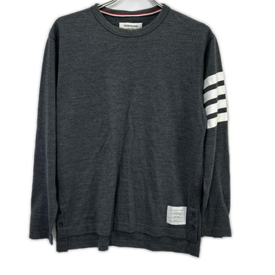 トムブラウン MJS020AK7604 グレー 4BAR ウール セーター