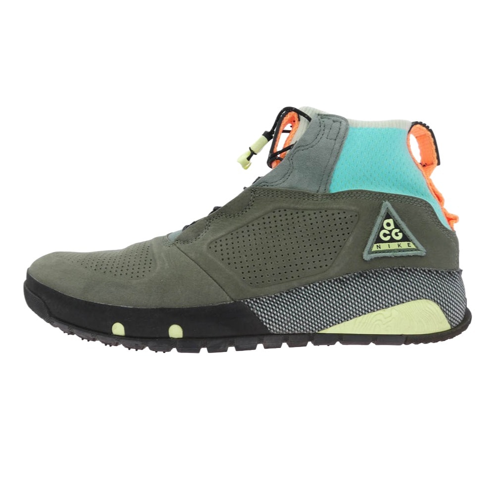 NIKE ナイキ スニーカー AQ9333-900 ACG Ruckel Ridge Grey Noise Aqua ラッケル リッジ グレーノイズ アクア スニーカー カーキ系 28cm【中古】
