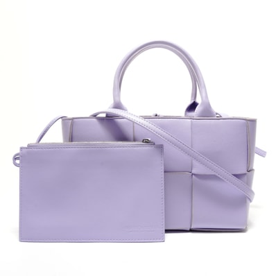 ボッテガヴェネタ BOTTEGAVENETA マキシイントレチャート 2WAY ザ アルコ ハンドバッグ【中古】