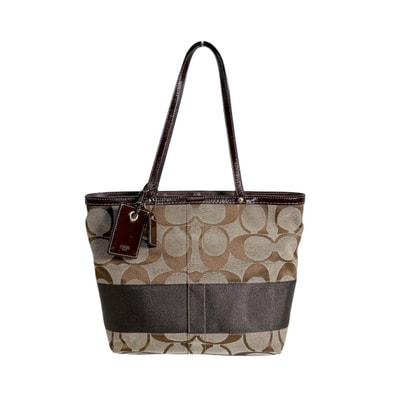 コーチ COACH シグネチャー 10124 キャンバス トートバッグ