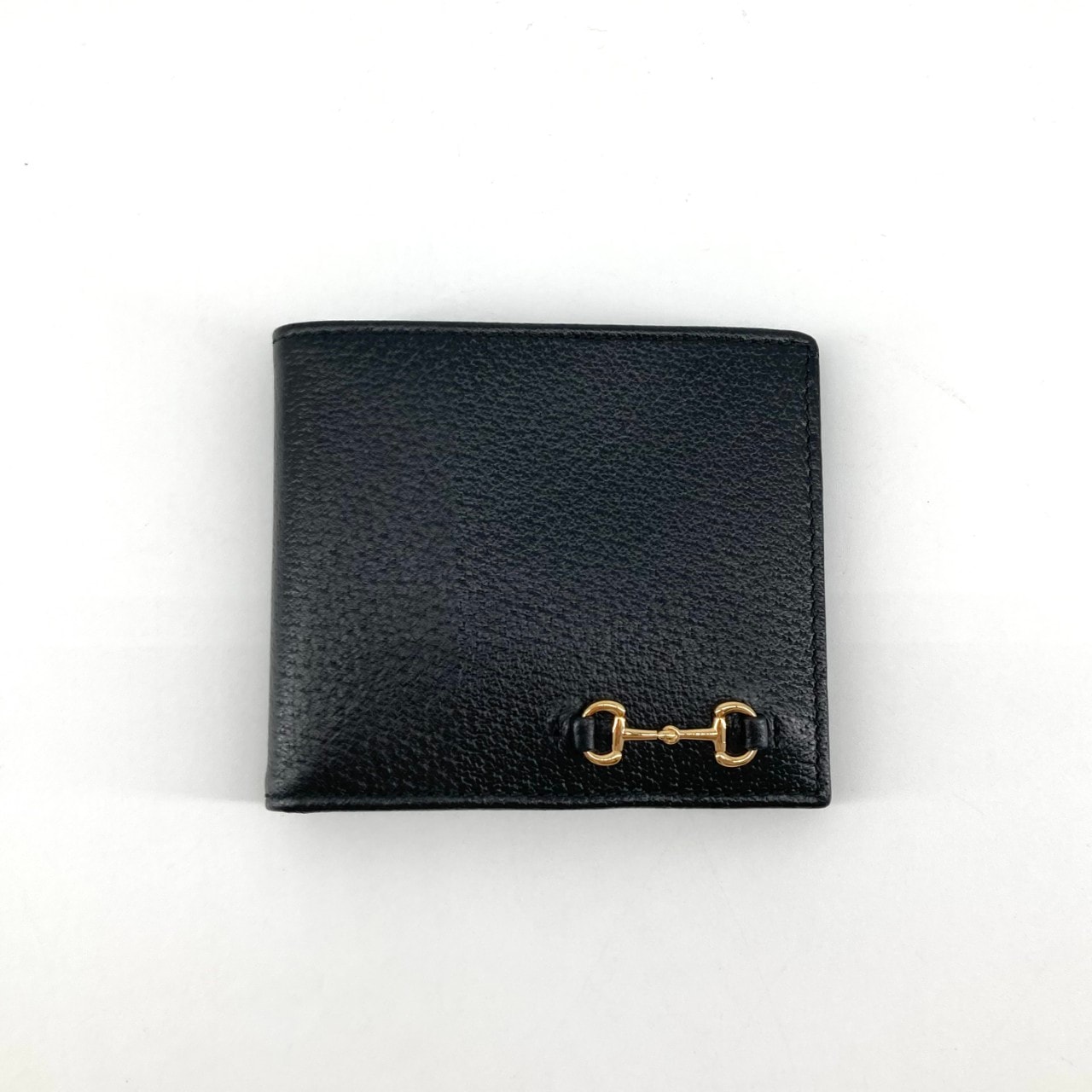 GUCCI(グッチ) ホースビット 700462 二つ折り財布 ブラック