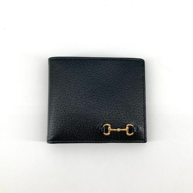 GUCCI(グッチ) ホースビット 700462 二つ折り財布 ブラック