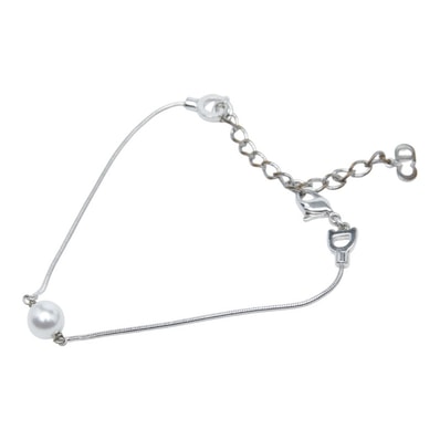 ディオール パール ブレスレット シルバー フェイクパール メタル レディース Dior 【中古】