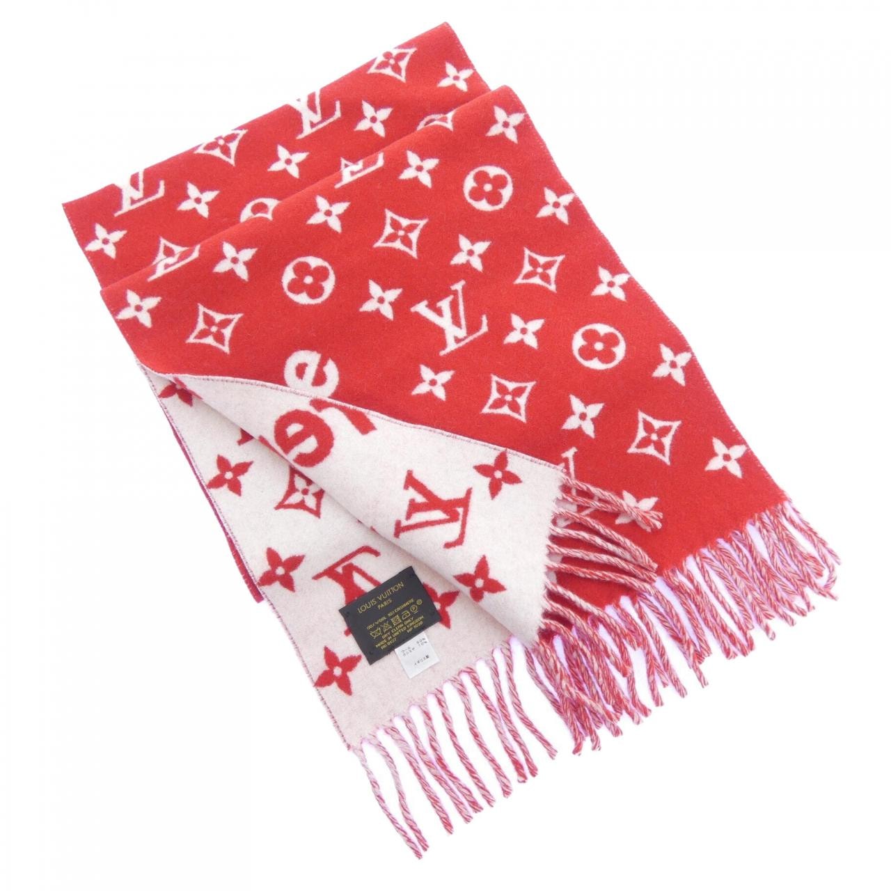 ルイヴィトン LOUIS VUITTON モノグラム マフラー MP1890 SUPREME MUFFLER