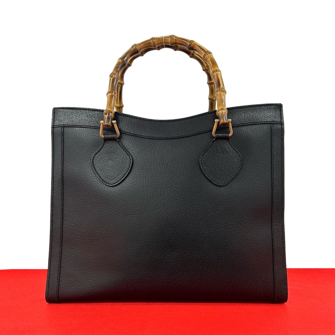 GUCCI グッチ バンブー レザー バンブー ハンドバッグ ブラック
 27451