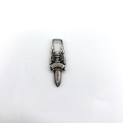Chrome Hearts #5 Dagger Charm Zip 1 "Silver"