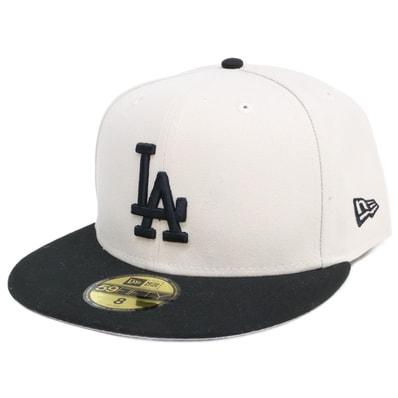 ニューエラ 【新品同様】59FIFTY Powered by GORO NAKATSUGAWA(MIN-NANO) ロサンゼルス・ドジャース ストーン ブラックバイザー キャップ 8 63.5cm