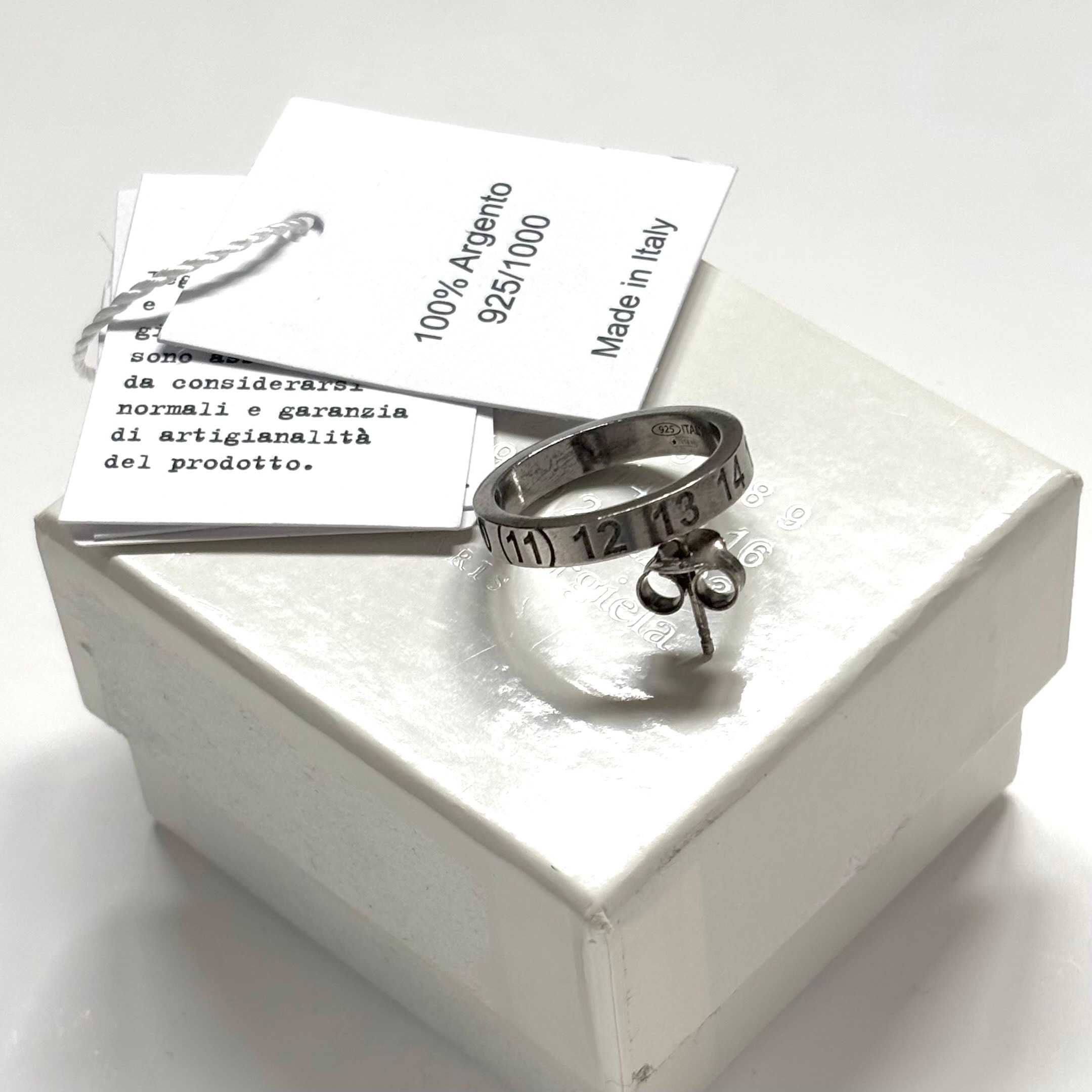 Maison Margiela Number Logo Circle Earring "Silver"