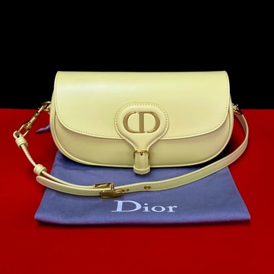 Christian Dior ディオール ボビーイーストウエスト ボックスカーフ レザー ショルダーバッグ イエロー
20749