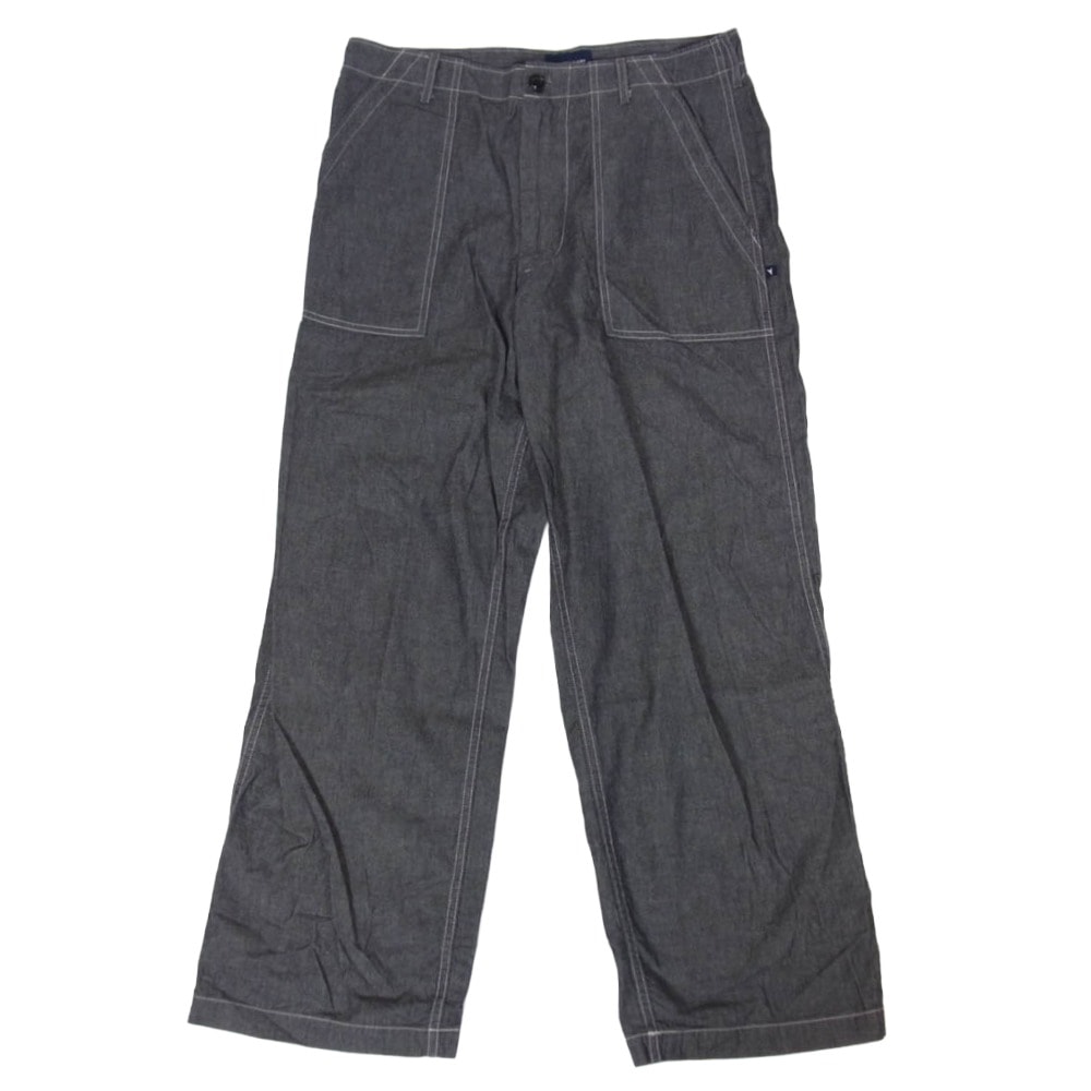 DESCENDANT ディセンダント パンツ 25SS 251WVDS-PTM03 BAKER CHAMBRAY TROUSERS ベイカー シャンブレー トラウザー パンツ ブラック系 2【中古】