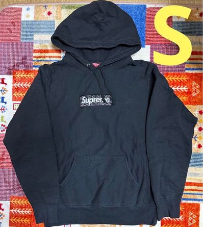 Supreme Bandana Box Logo Hooded Sweatshirt "Black"