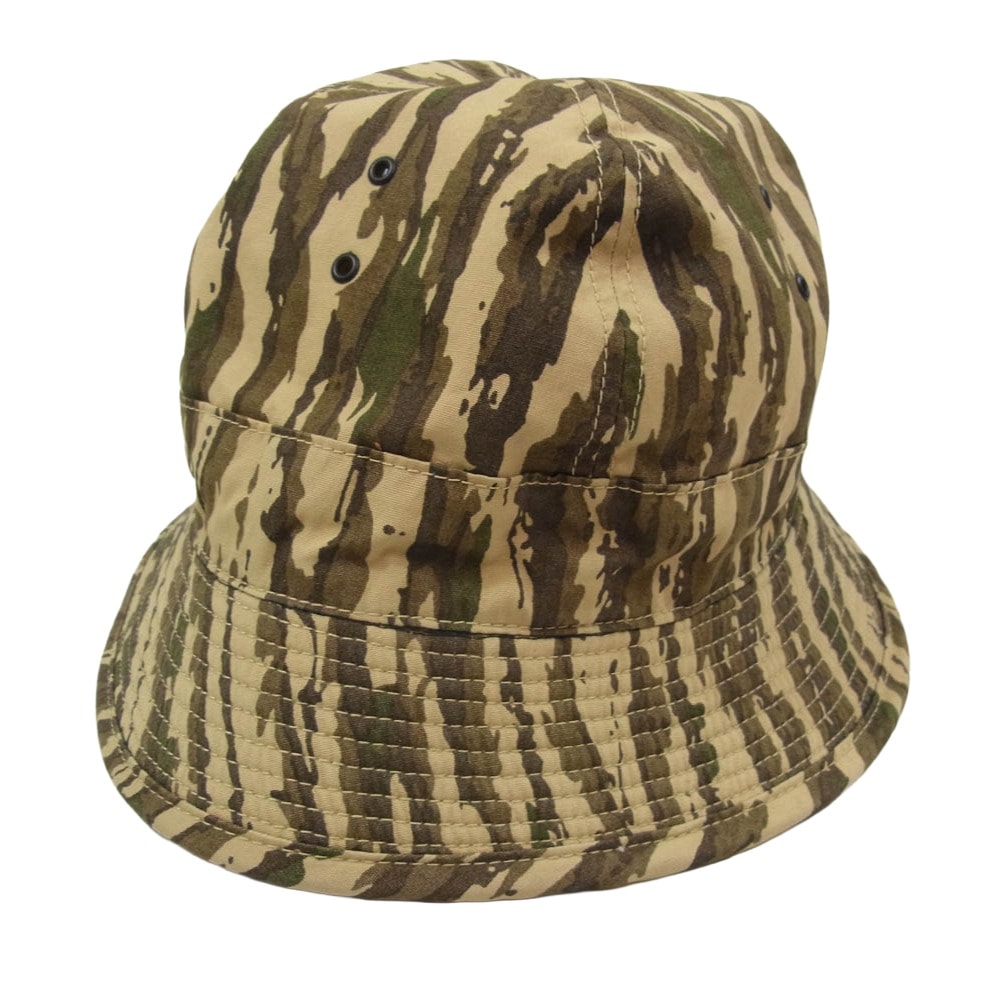 TENDERLOIN テンダーロイン 帽子 T-JUNGLE HAT ジャングル 迷彩 カモ 帽子 ハット カーキ系 L【中古】