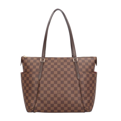 ルイヴィトン トータリーMM ダミエ トートバッグ ダミエキャンバス N41281 ブラウン レディース LOUIS VUITTON 中古