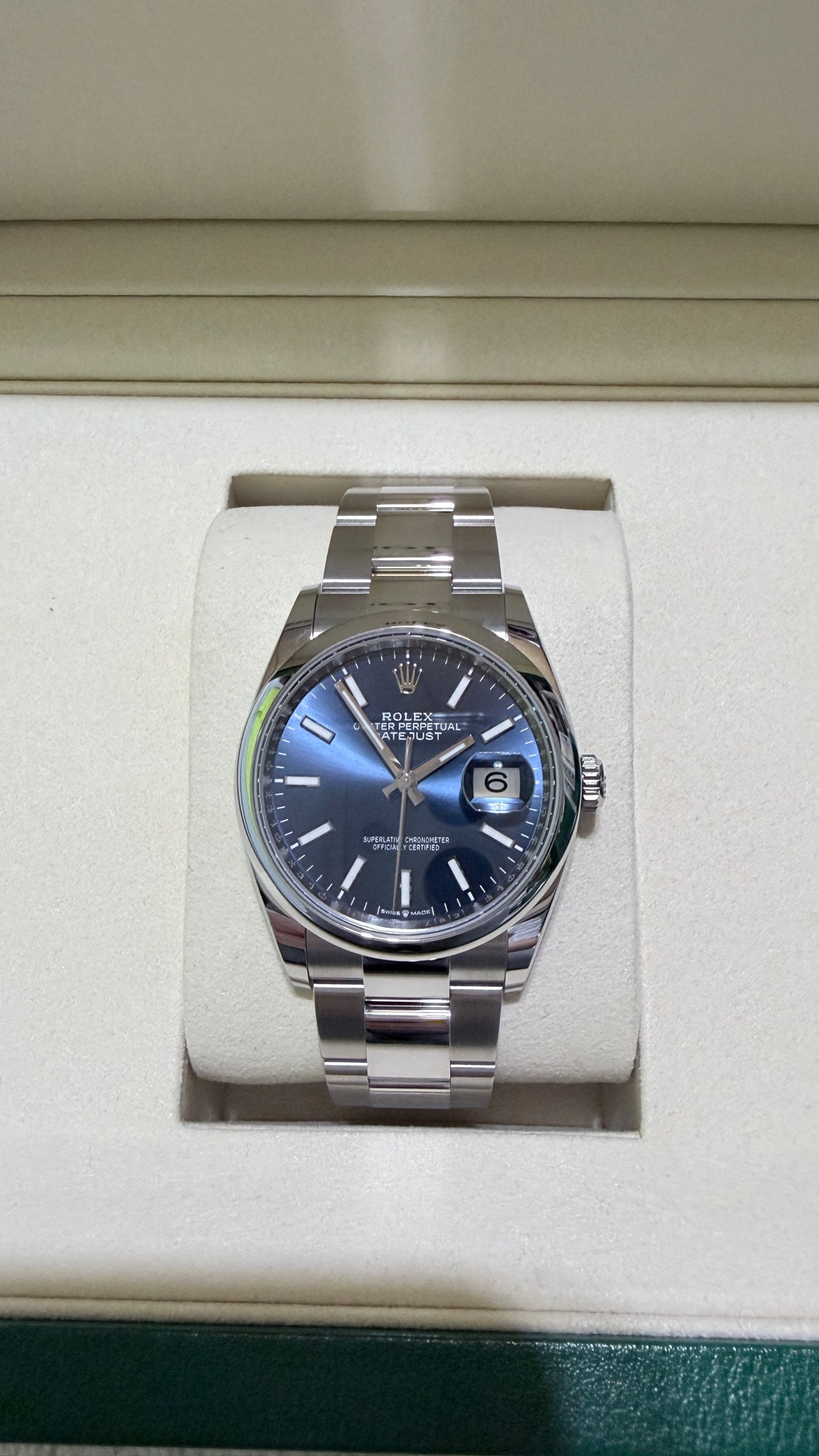 ROLEX Datejust 36 Oystersteel "Blue"