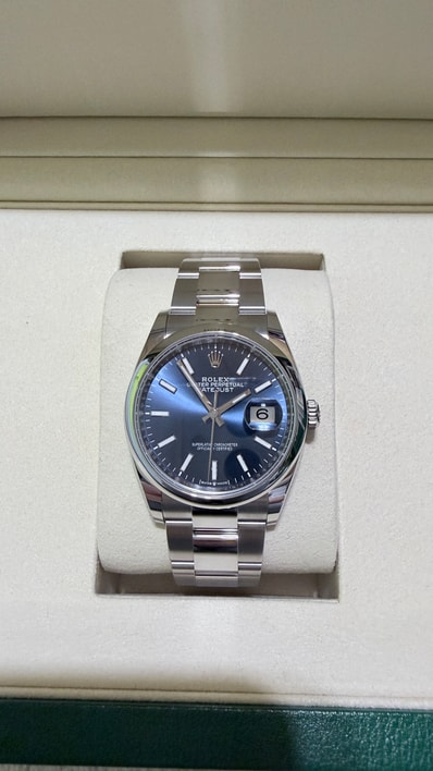 ROLEX Datejust 36 Oystersteel "Blue"