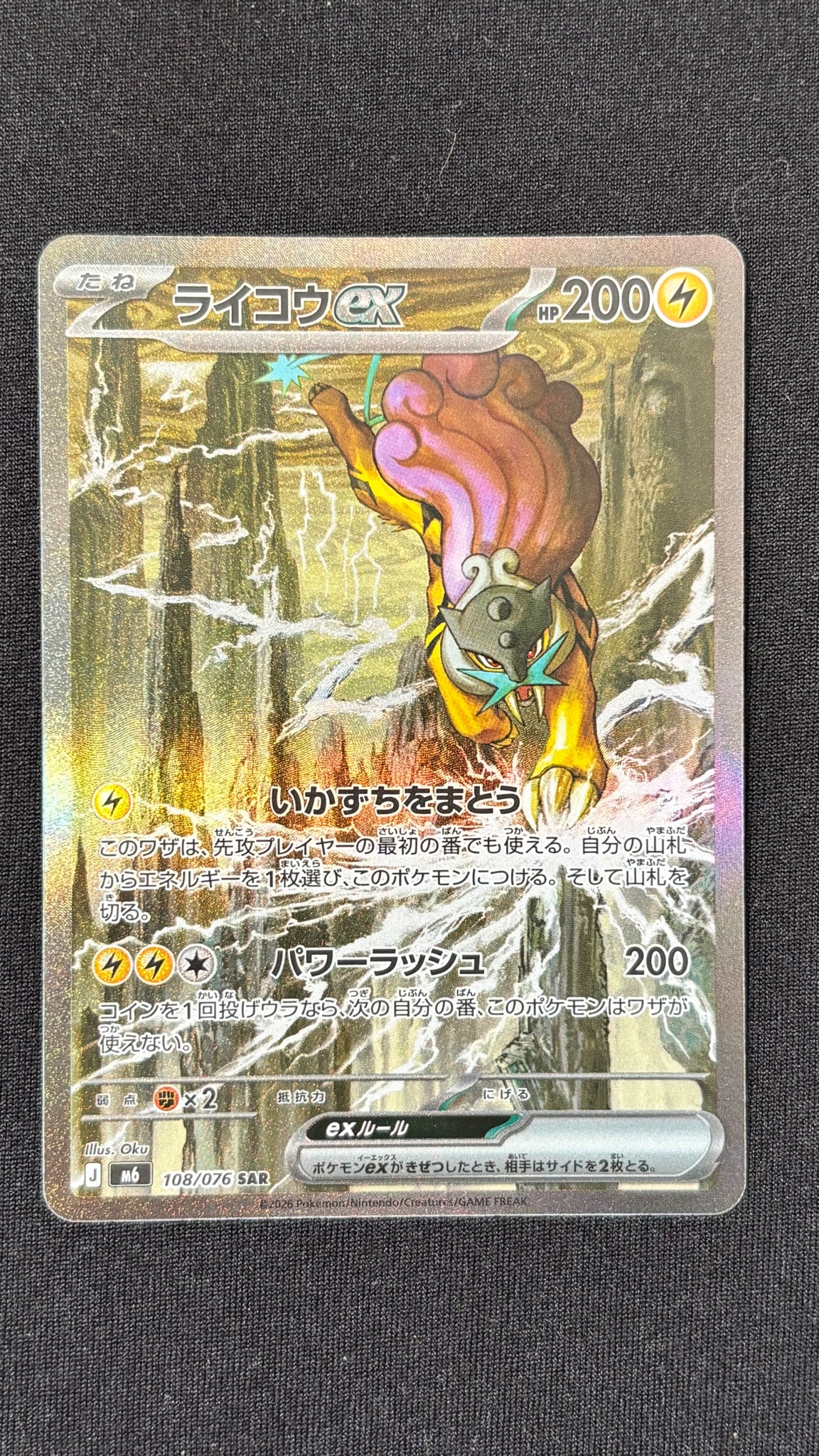 Raikou ex SAR [M6 108/076](Expansion Pack "Storm Emeralda")