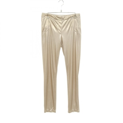 シャネル CHANEL ココマークボタン パンツ 衣料品 ボトムス ポリエステル レディース ゴールド系 P43920V28586 【中古】