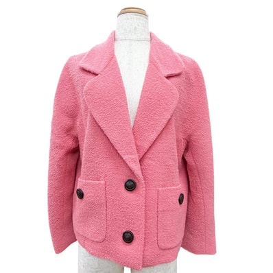 極美品 グッチ ジャケット ピンク レディース 36 619267 ZAD82